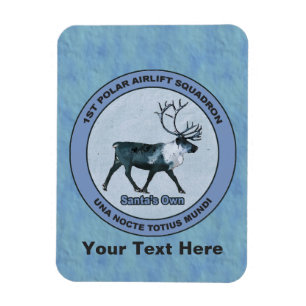 Magnet Flexible Père Noël 1er Polar Airlift Sqdn - Subduit