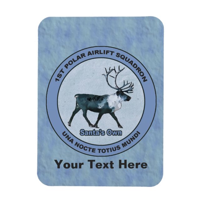 Magnet Flexible Père Noël 1er Polar Airlift Sqdn - Subduit (Vertical)