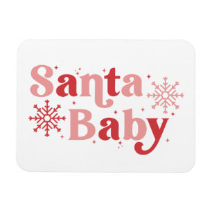 Magnet Flexible Père Noël Baby - Fun Holiday Typography Design