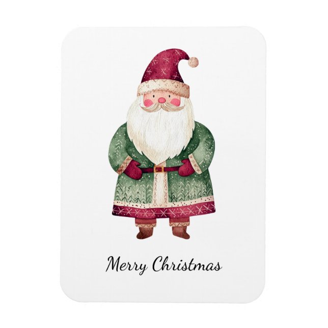Magnet Flexible Père Noël de Noël Rouge Vert (Vertical)