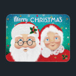 Magnet Flexible père Noël et Mme Claus Noël<br><div class="desc">père Noël et Mme Claus sont Joyeuses et brillantes.</div>
