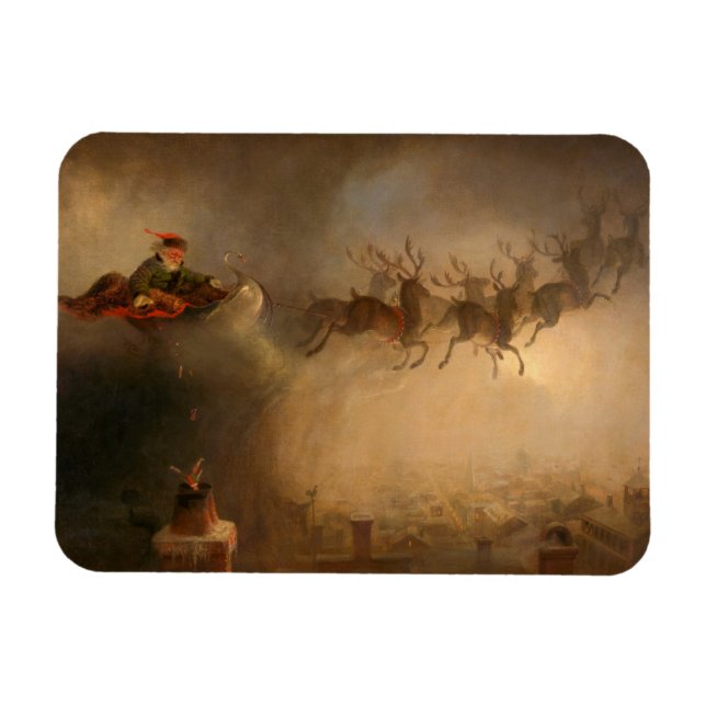 Magnet Flexible Père Noël par William Holbrook Beard (Horizontal)