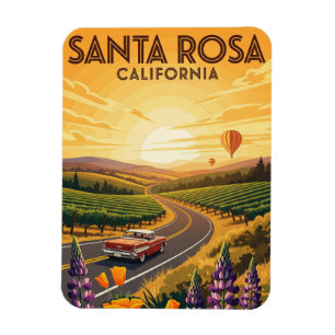 Magnet Flexible Père Noël Rosa California Travel