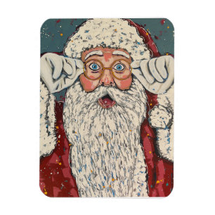 Magnet Flexible Père Noël Surpris