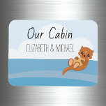 Magnet Flexible Personalized Cruise Door Sea Otter Marker<br><div class="desc">This design was created though digital art. It may be personalized in the area provide or customizing by choosing the click to customize further option and changing the name, initials or words. You may also change the text color and style or delete the text for an image only design. Contact...</div>