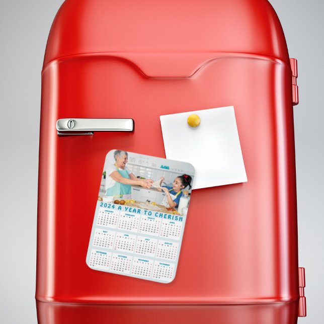 Magnet Flexible Personnalisé Grand-mère Enfants Photo Calendrier 2 (Créateur téléchargé)