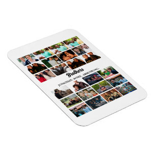 Magnet Flexible Personnalisé Meilleurs Amis Forever Brothers Photo