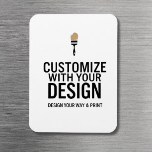 Magnet Flexible Personnalisé Minimaliste Entreprise Marque Personn