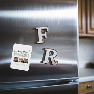 Magnet Flexible Personnalisé Noël 3 espaces Photo de famille