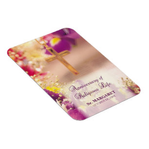 Magnet Flexible Personnaliser, Anniversaire vie religieuse, Nun