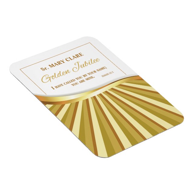 Magnet Flexible Personnaliser, Jubilé d'or de la vie religieuse (Côté Droit)