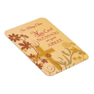 Magnet Flexible Personnaliser, Jubilee Anniversaire Nun Cross, Fil