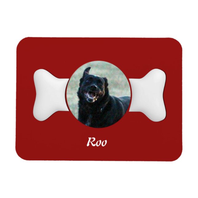 Magnet Flexible Personnaliser les garde-animaux en forme d'os (Horizontal)