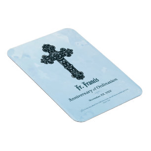 Magnet Flexible Personnaliser, Ordination Anniversaire Prêtre, Cro