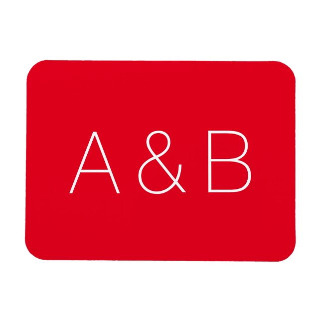 Magnet Flexible Personnaliser, personnaliser alphabet premier mono (Horizontal)