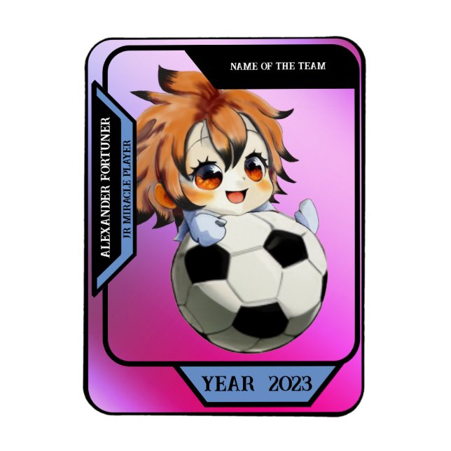 Magnet Flexible Personnaliser une carte sport (Vertical)