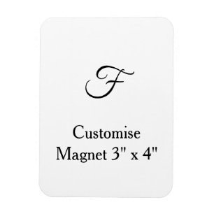 Magnet Flexible personnaliser une photo flexible 3" x 4" simple et