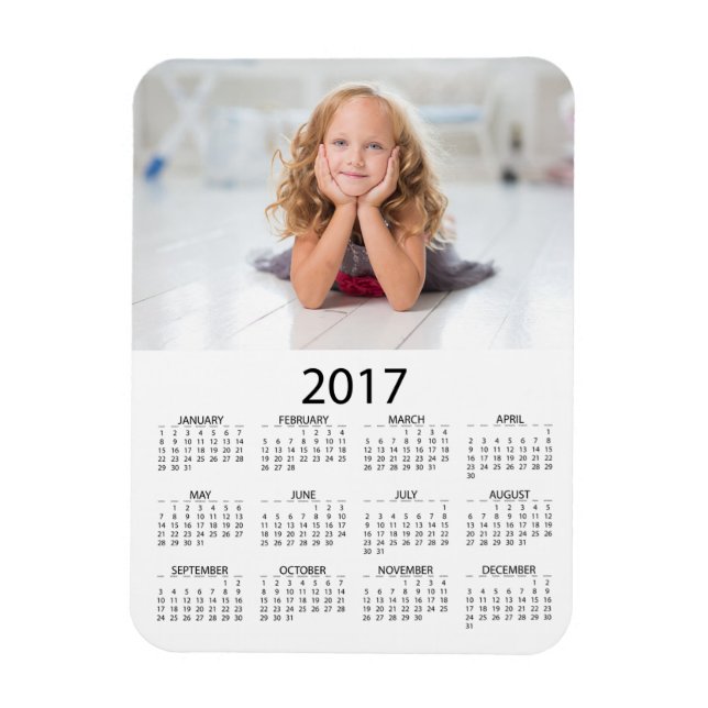 Magnet Flexible Personnalisez ce calendrier de mini réfrigérateur  (Vertical)