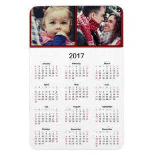 Magnet Flexible Personnalisez ce mini calendrier 2017 d'aimant