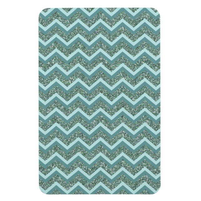 Magnet Flexible Personnalisez cette Parties scintillant Turquoise  (Vertical)
