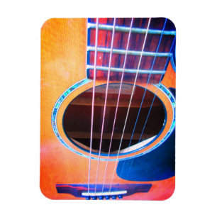 Magnet Flexible Perspective guitare acoustique Couleurs de la musi
