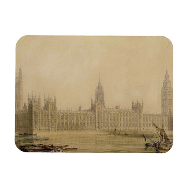 Magnet Flexible Perspective Vue des nouvelles Chambres du Parlemen (Horizontal)