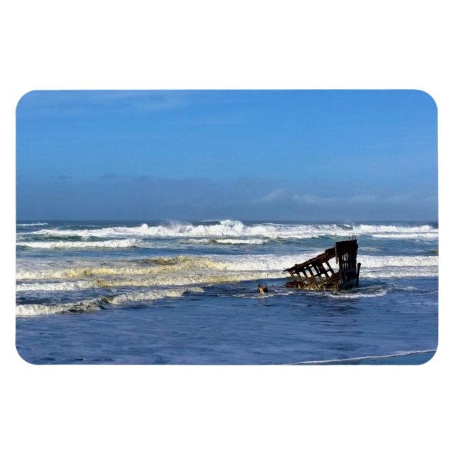 Magnet Flexible Peter Iredale Shipwreck, Côte de l'Oregon (Horizontal)