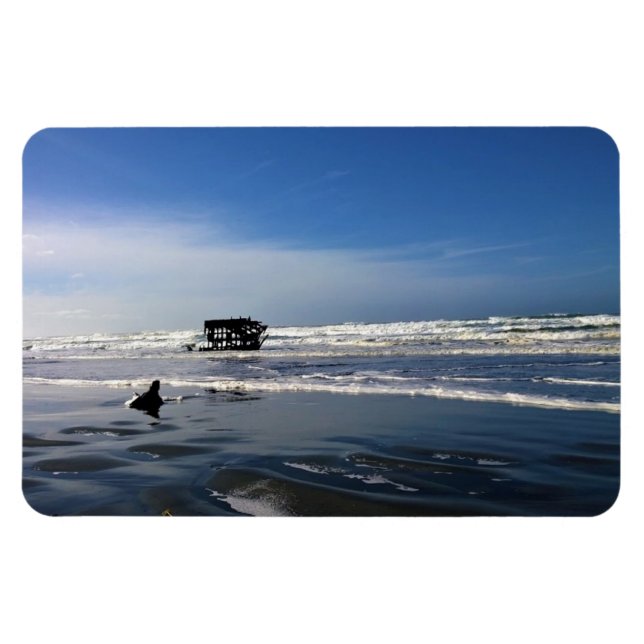 Magnet Flexible Peter Iredale Shipwreck, Côte de l'Oregon (Horizontal)