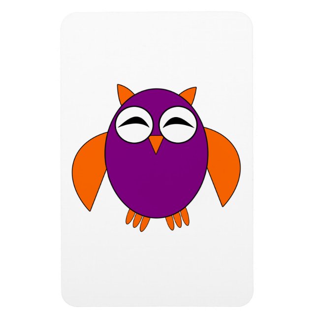 Magnet Flexible Petit aimant de hibou d'Halloween (Vertical)