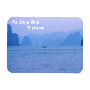 Magnet Flexible Petit bateau de pêche à Ha Long Bay - Vietnam, Asi