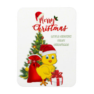Magnet Flexible Petit bébé poulet Noël