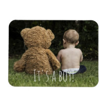 Petit garçon et ours personnalisé