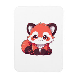 Magnet Flexible petit panda roux mignon