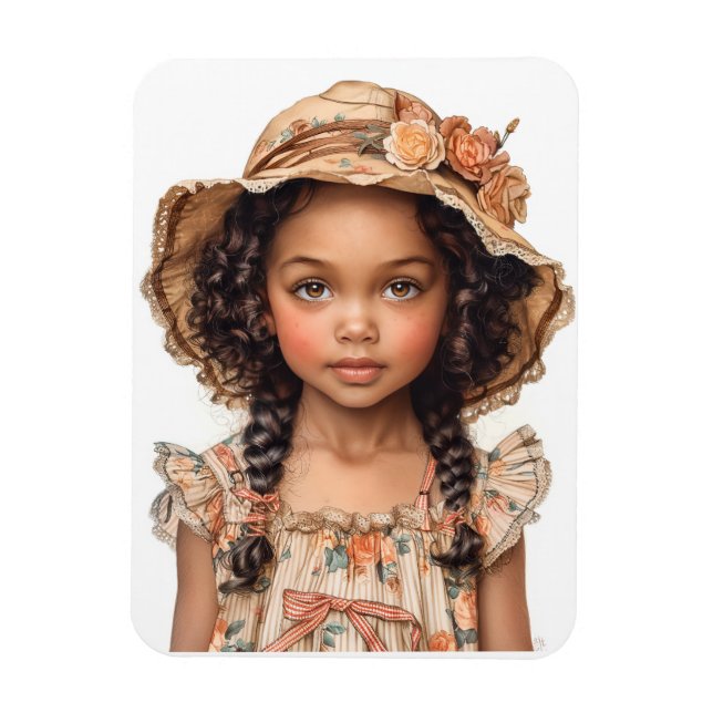 Magnet Flexible Petite fille noire (Vertical)