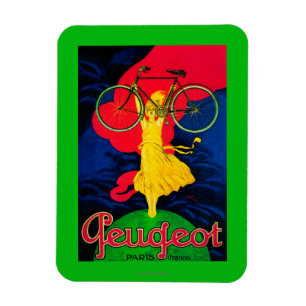 Magnet Flexible Peugeot Bicyclette Poster Vintage Europe