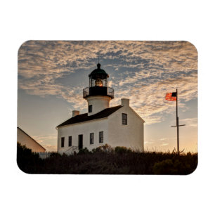 Magnet Flexible Phare au coucher du soleil, Californie