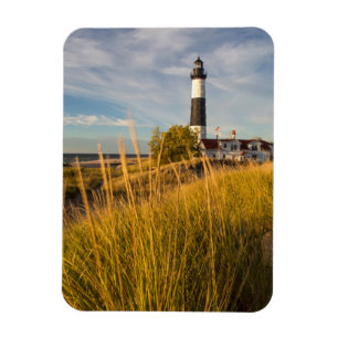 Magnet Flexible Phare De Big Sable Point Sur Le Lac Michigan