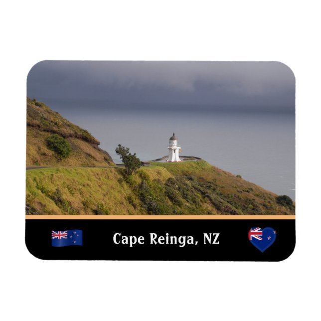Magnet Flexible Phare de Cape Reinga & Nouvelle-Zélande /Maori (Horizontal)