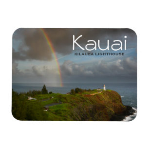 Magnet Flexible Phare de Kilauea sur le texte de Kauai