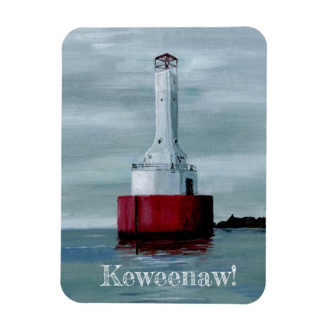 Magnet Flexible Phare de la voie navigable Keweenaw Upper Michigan (Vertical)