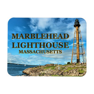 Magnet Flexible Phare de Marblehead, aimant du Massachusetts Flexi