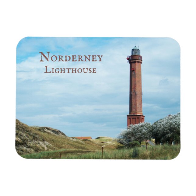Magnet Flexible Phare de Norderney Iles frisonnes orientales, Alle (Horizontal)