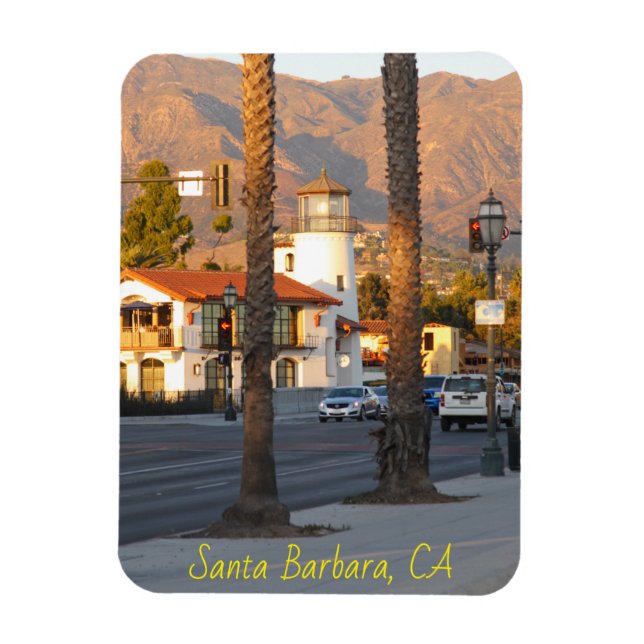 Magnet Flexible Phare de père Noël Barbara, Californie (Vertical)