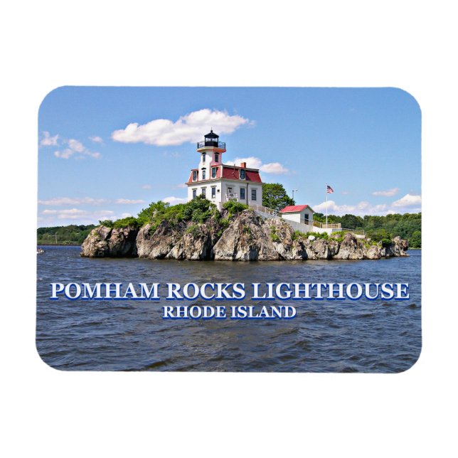 Magnet Flexible Phare de Pomham Rocks, Rhode Island (Horizontal)