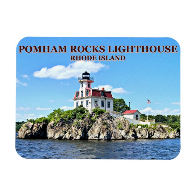 Magnet Flexible Phare de Pomham Rocks, Rhode Island Flexi (Horizontal)
