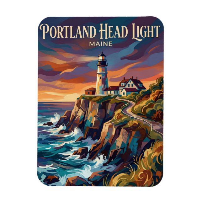 Magnet Flexible Phare de Portland Head USA (Vertical)