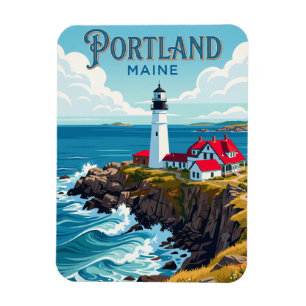 Magnet Flexible Phare de Portland Head USA