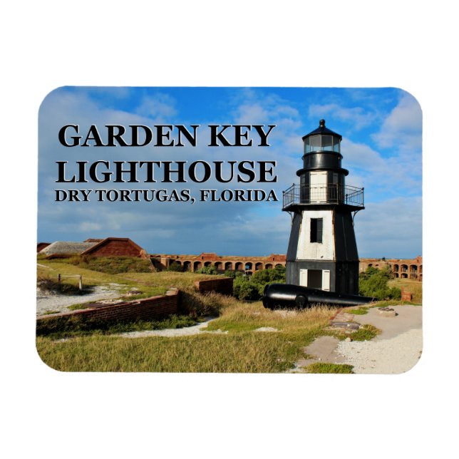 Magnet Flexible Phare Garden Key, Tortugas Sec Floride (Horizontal)