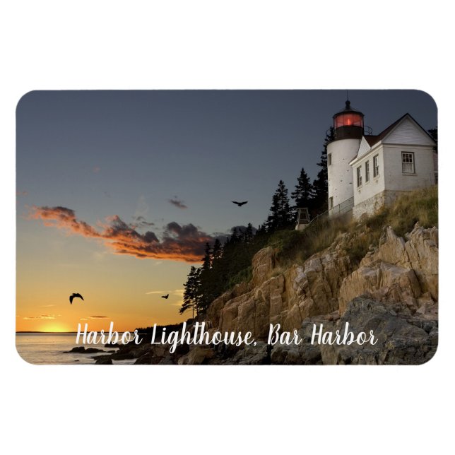 Magnet Flexible Phare pittoresque Bar Harbour (Horizontal)