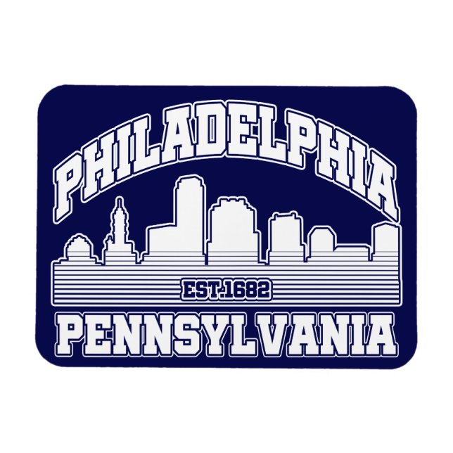 Magnet Flexible Philadelphie, Pennsylvanie (Horizontal)